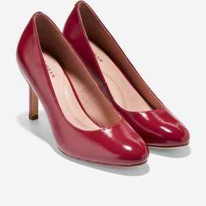 NEW Cole Haan 7.5 M Red Patent Leather Pumps
